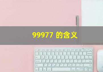 99977 的含义